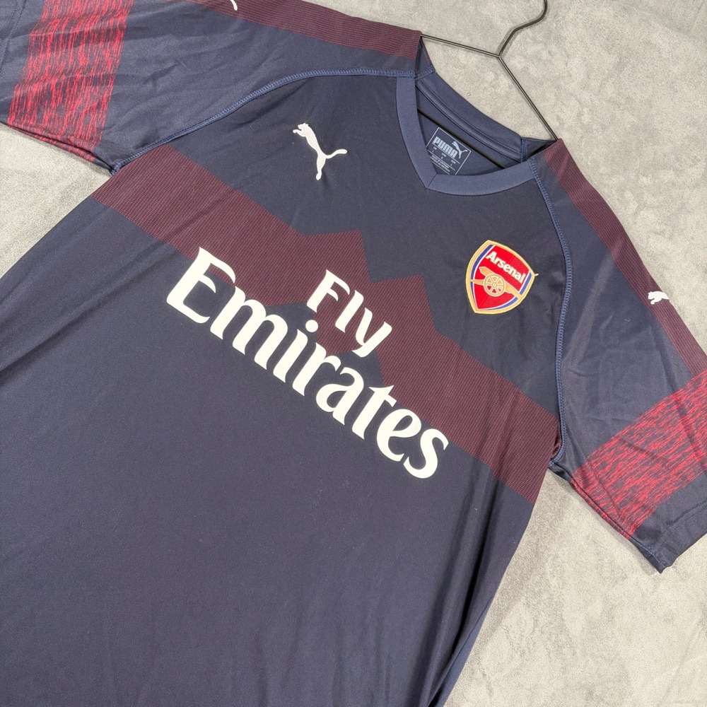 Puma Arsenal FC 2018-19 Away Jersey Mens Large Navy Blue Fly Emirates DryCell